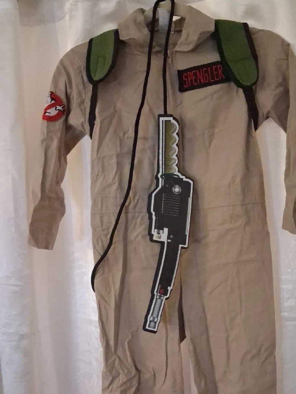 Spirit Ghostbusters Tan Jumpsuit with Red Patch and Green Straps - Picture 4 of 8